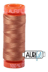 Aurifil Mako 50wt Cotton 200 m 220 yd. spool - 2330 Light Chestnut